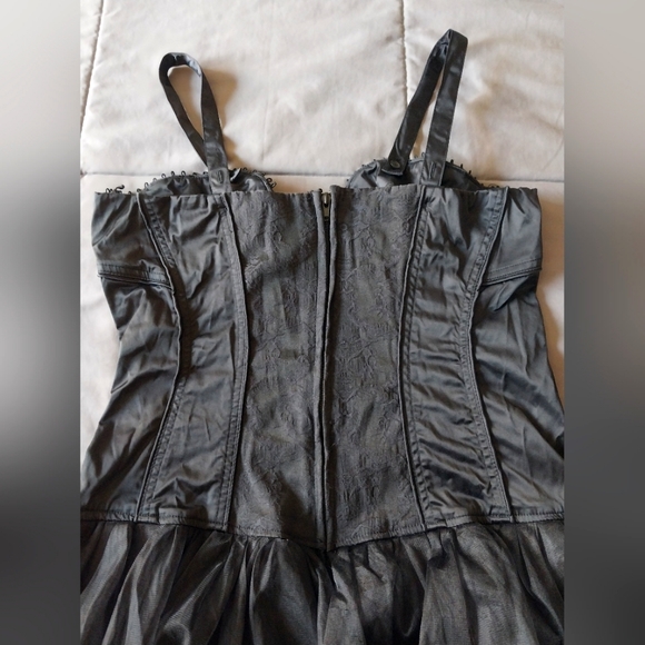 Vintage Y2K Tripp nyc black brocade tutu skirt dress - Picture 4 of 8